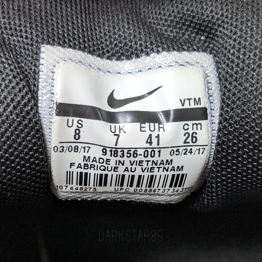 Nike Air Max 97 Black, White, Pure Platinum, & Anthracite Men's Sneakers 2017 - Picture 2 of 10